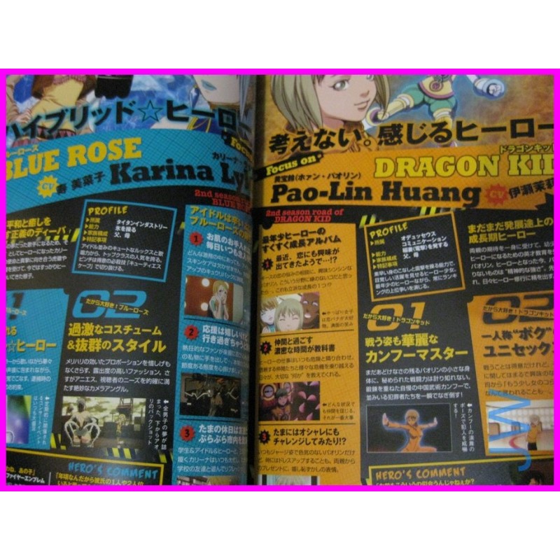 TIGER & BUNNY Anime HERO TV FAN 2 ArtBook JAPAN recent art book