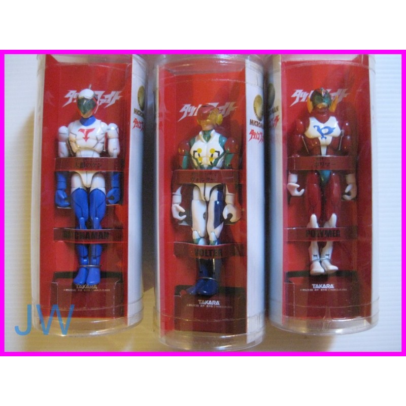 TATSUNOKO MICROMAN TAKARA Tekkaman Kyashan Polimar Gatchman Volter FIGURE SETFigure set di 5 personaggi