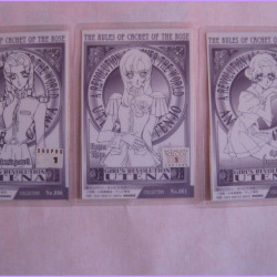 UTENA fillette revolutionnaire set 3 lamicard Original Japan Laminated Card Saito