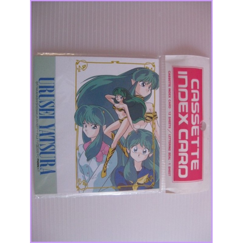 LAMU URUSEI YATSURA Lum Set A Cassette INDEX CARD Anime 80s