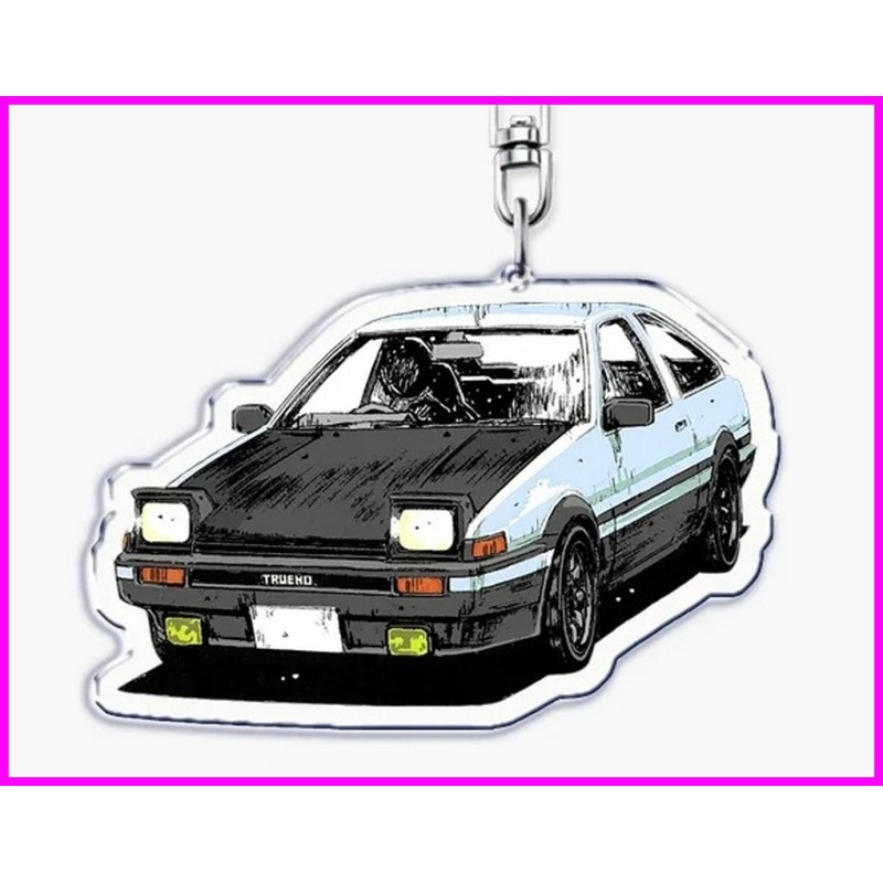 Initial D  Ae86 Trueno Keychain Portachiavi JDM Acrylic KyB